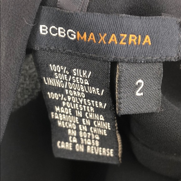 BCBG black silk hi low halter dress - Picture 7 of 8